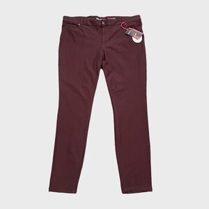 Style & Co. Burgundy Mid-Rise Jeggings